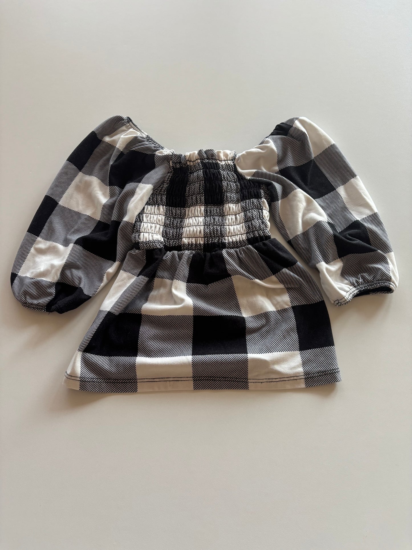 Black & White Plaid Shirt