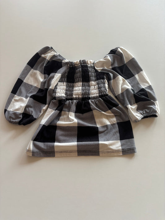 Black & White Plaid Shirt