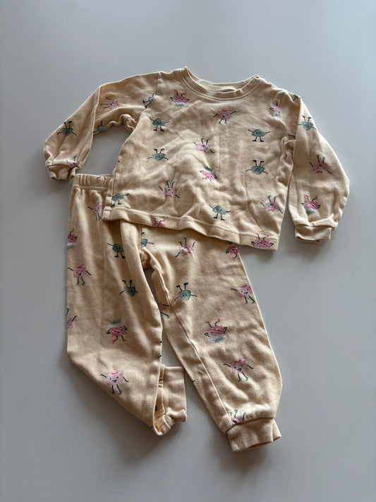 2pc Peach Sushi Pajamas