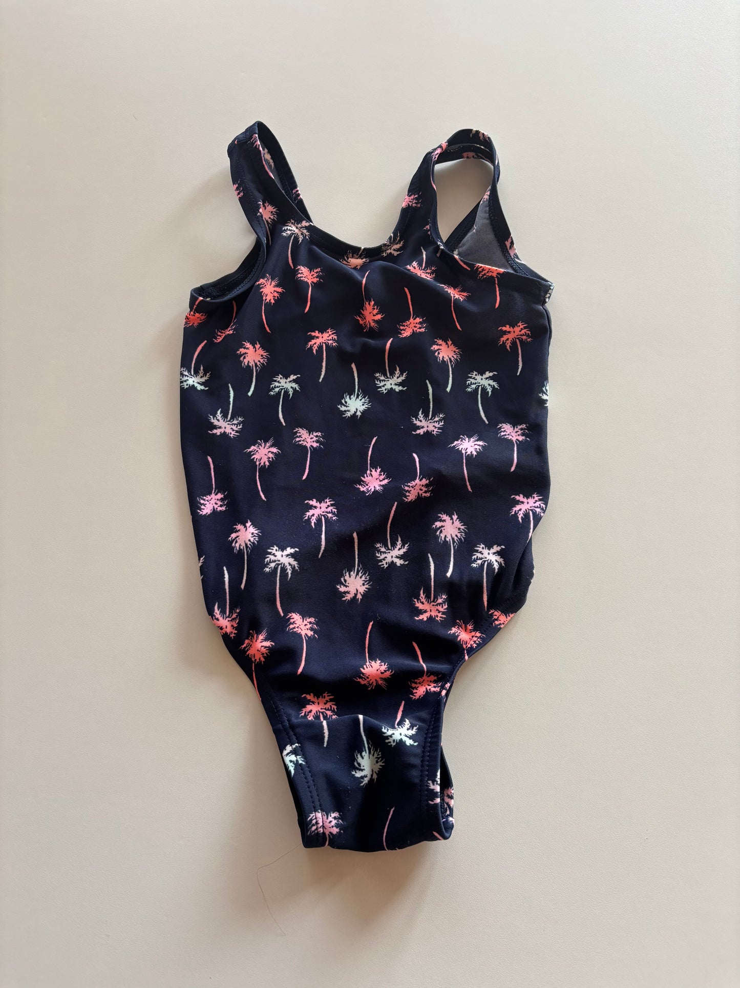 Navy Palm Tree Swim Suit