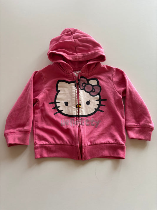 Pink Hello Kitty Zip Up Hoodie