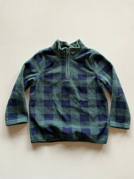 Green & Blue Plaid Fleece 1/4 Zip