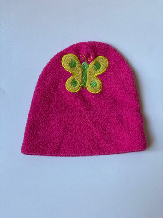 Pink Fleece Butterfly Toque