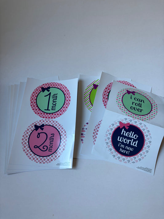 Feminine Milestone Stickers