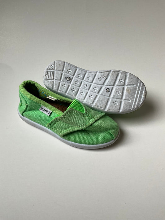 Lime Green Canvas Shoes