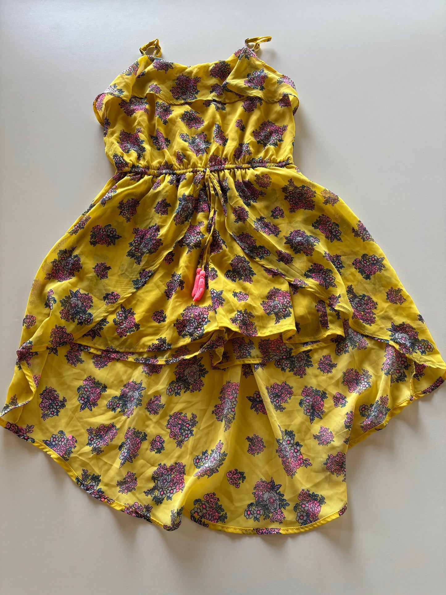 Yellow Floral Shorts Romper