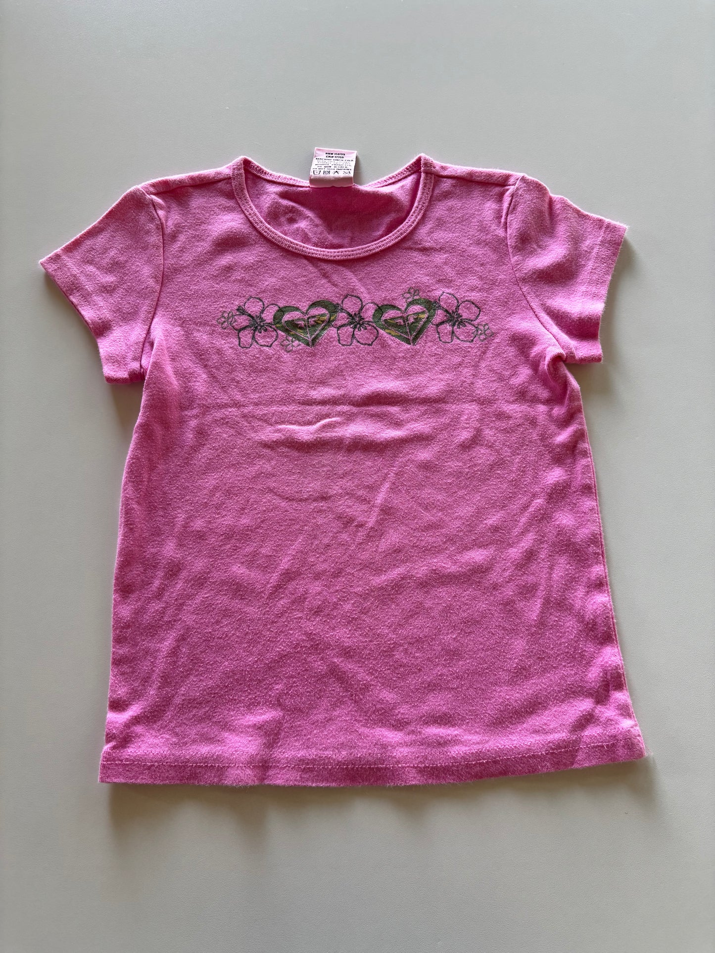 Pink Camo Roxy Heart Tee