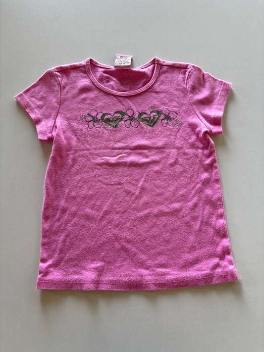 Pink Camo Roxy Heart Tee