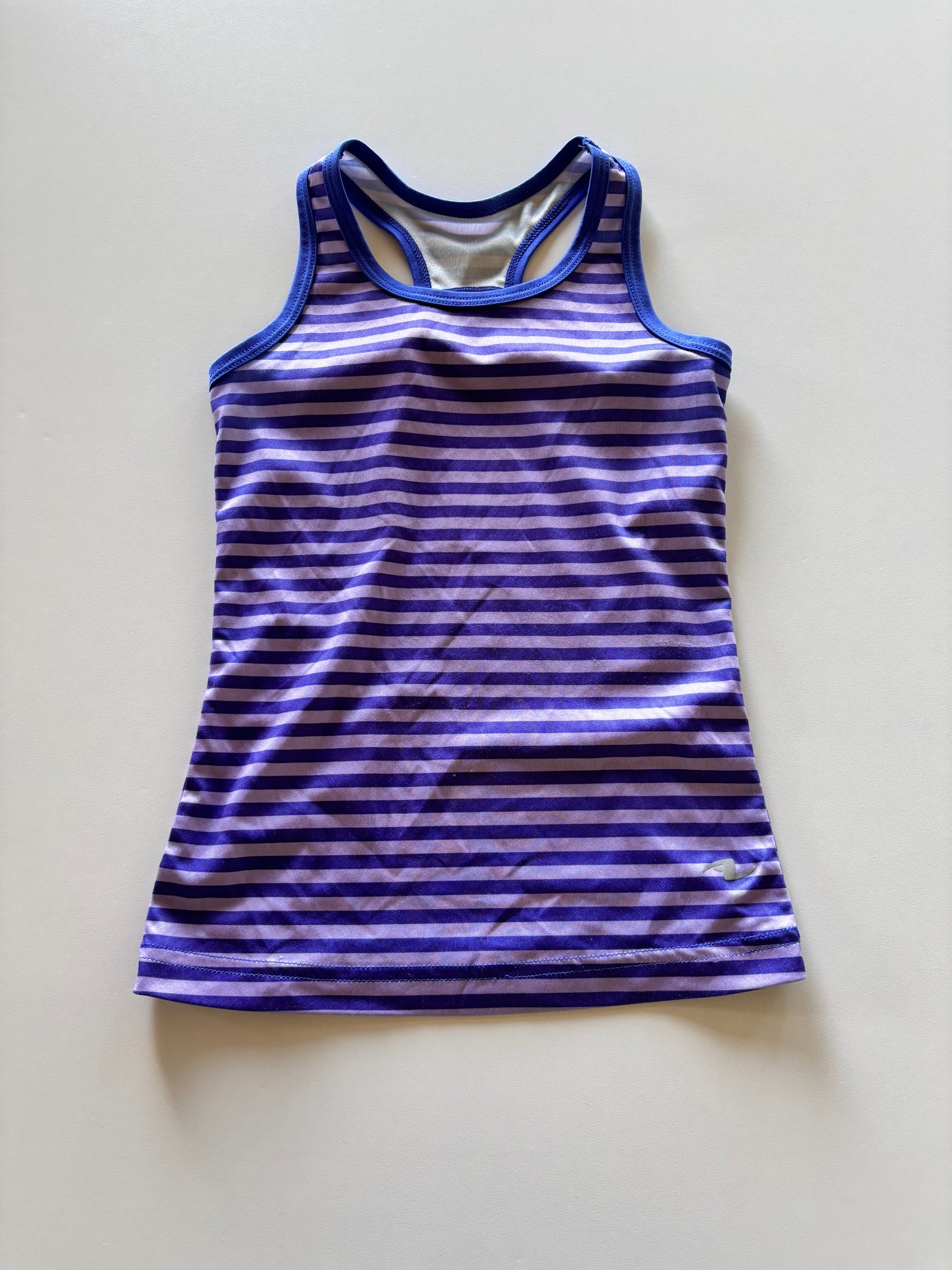 Purple Striped Athletic Tank