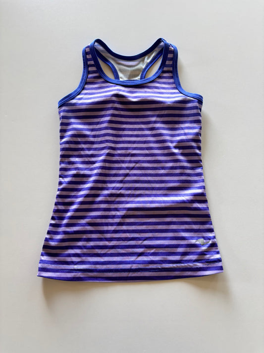 Purple Striped Athletic Tank