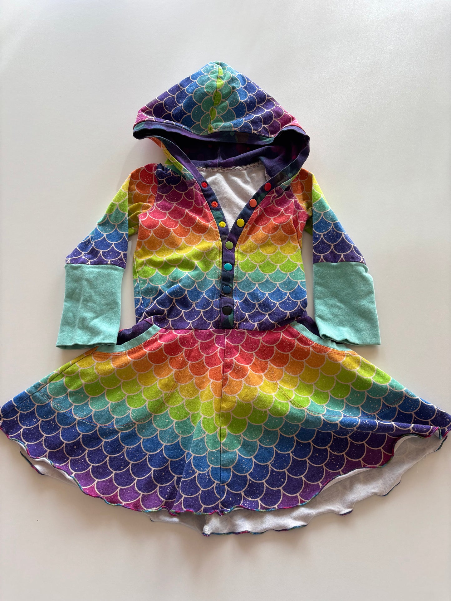 Rainbow Scale Grow With Me Dress