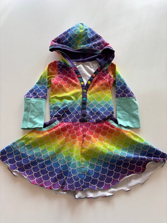 Rainbow Scale Grow With Me Dress