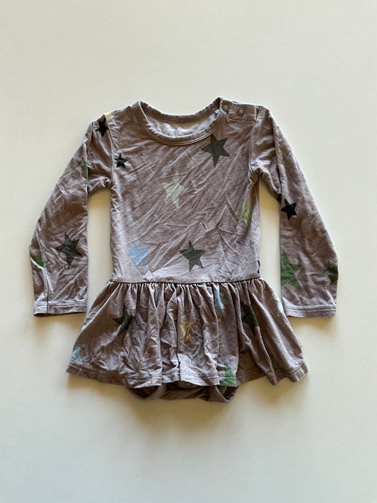 Grey Star Skirted Onesie