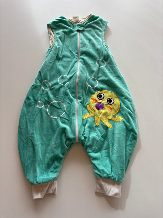 Teal Octopus Footless Sleepsack