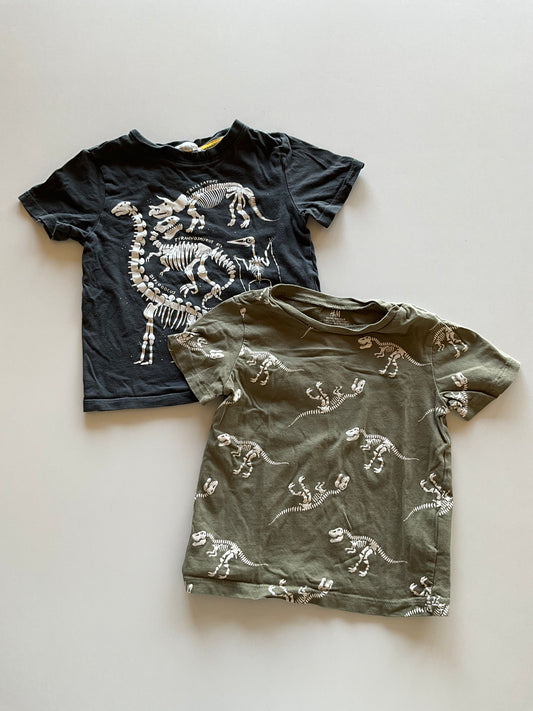 2 Dino Bones Tees