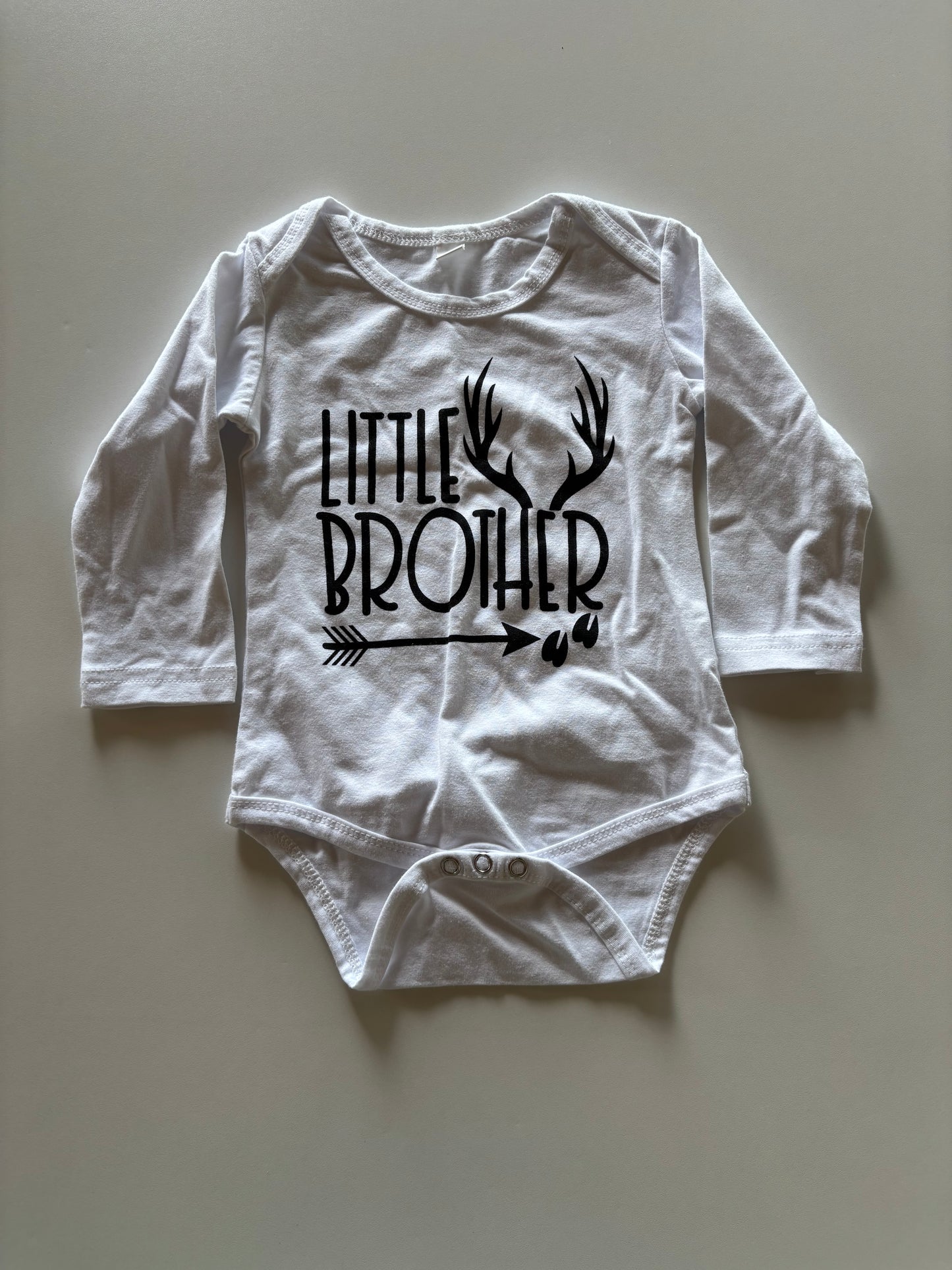 White Little Brother Onesie