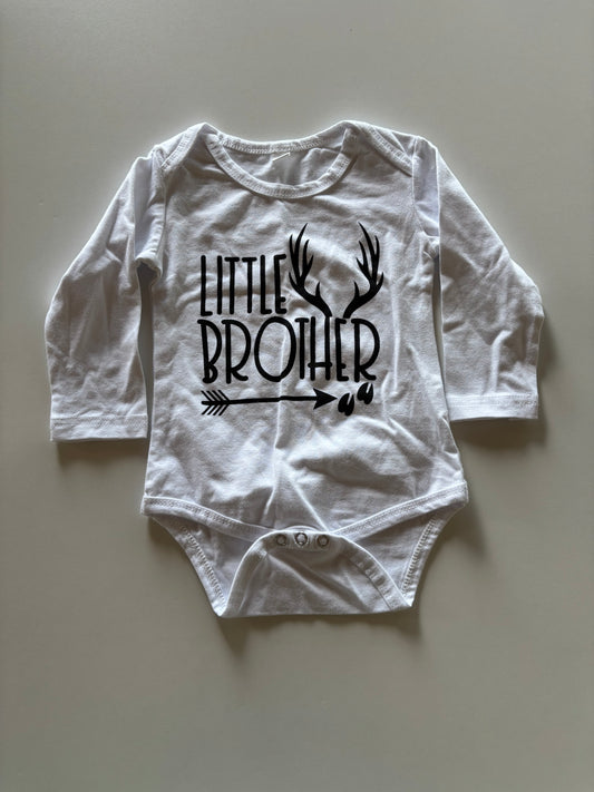 White Little Brother Onesie