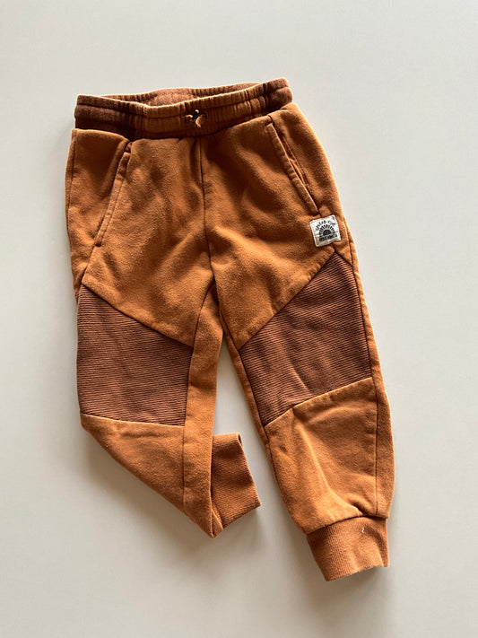 Burnt Orange Moto Joggers