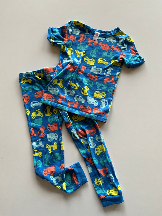 2pc Blue Cars Pajamas
