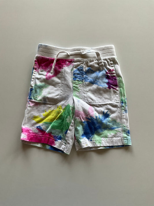 White Tie Dye Shorts