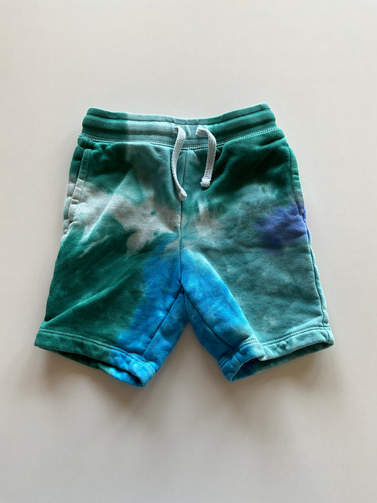 Blue & Green Tie Dye Shorts