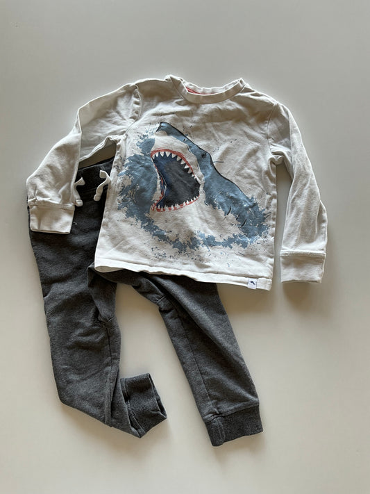 2pc White Shark Set