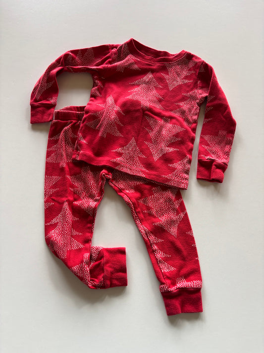 2pc Red Christmas Tree Pajamas