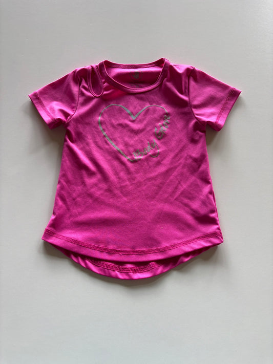 Pink Heart Athletic Tee
