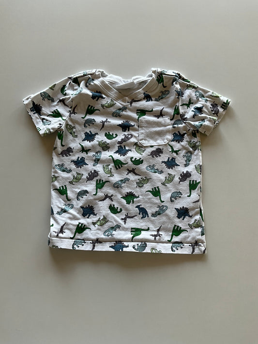 White Dino Pocket Tee