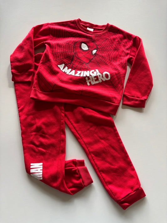 2pc Red Spider-man Leisure Suit