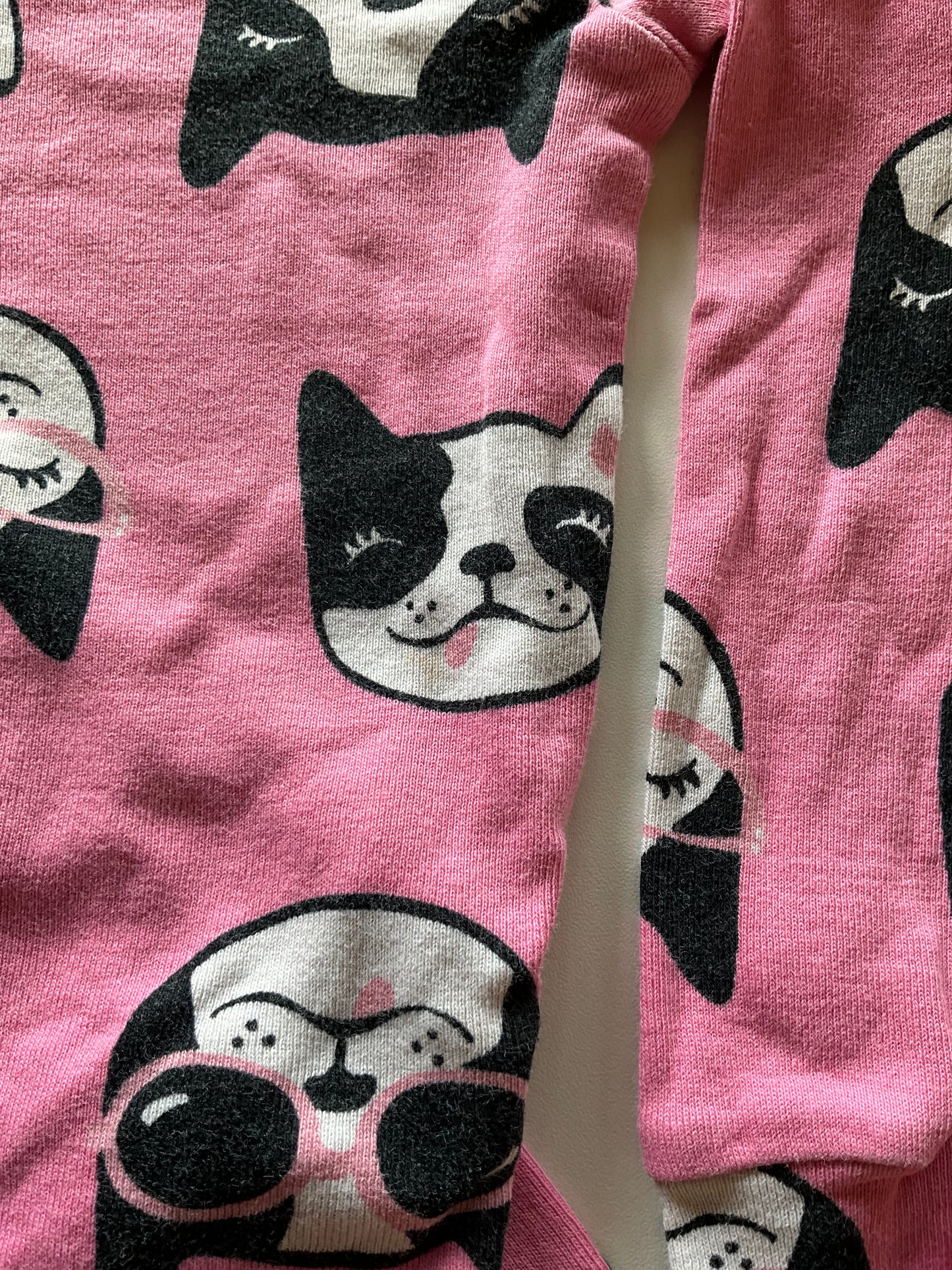 2pc Pink Frenchie Pajamas