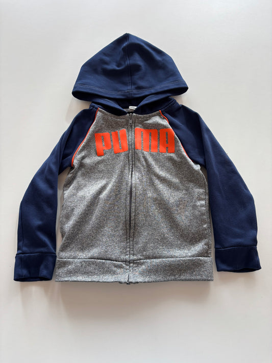 Navy, Grey, & Orange Puma Zip Up Hoodie