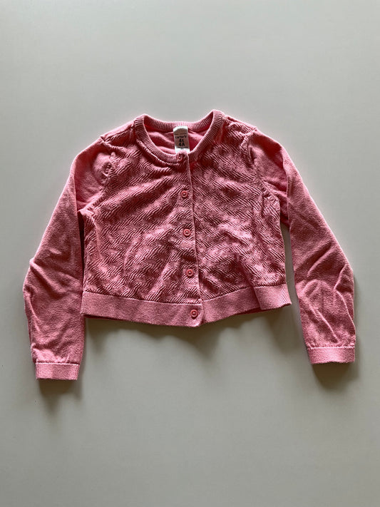 Pink heart Knit Cardigan