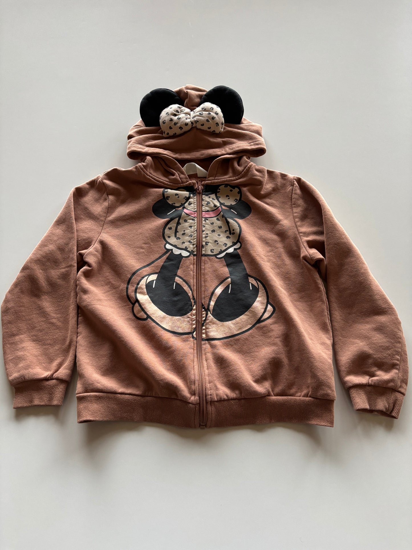 Brown Minnie Zip Up Hoodie