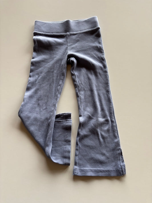 Slate Blue Ribbed Pants