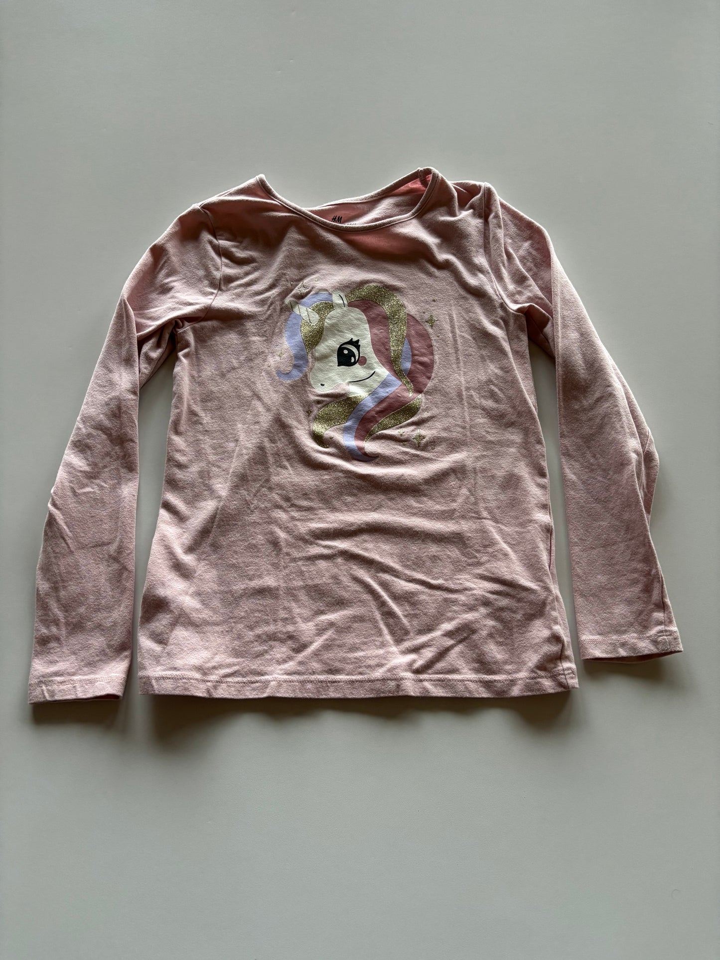 Pink & Gold Glitter Unicorn Shirt