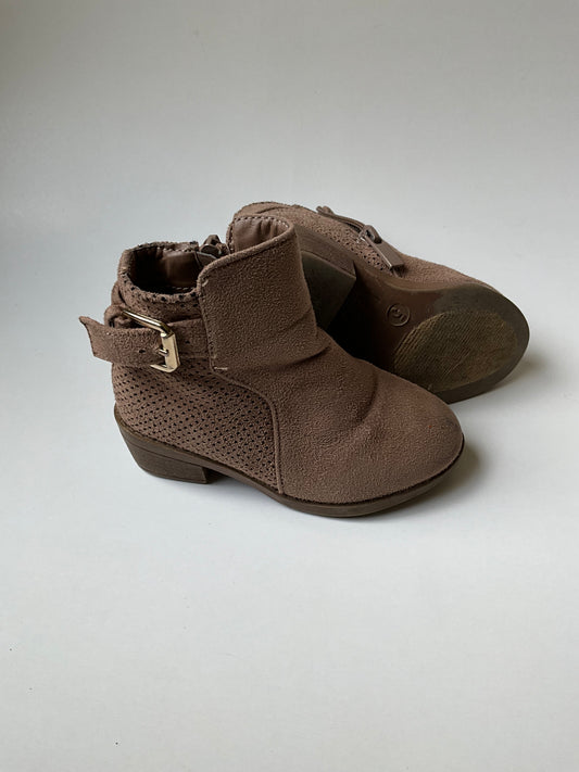 Brown Heel Booties