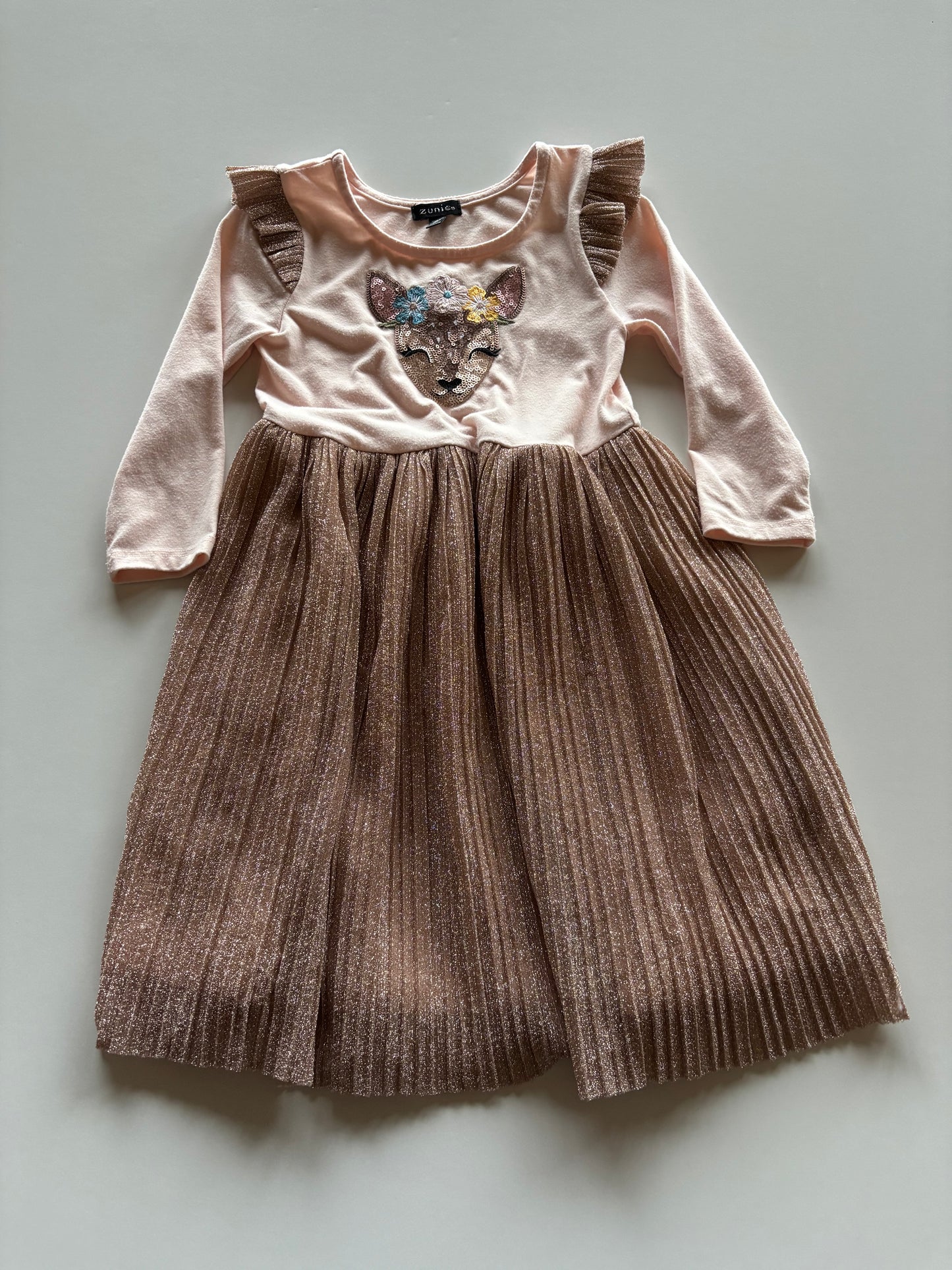 Pink & Sparkly Deer Dress