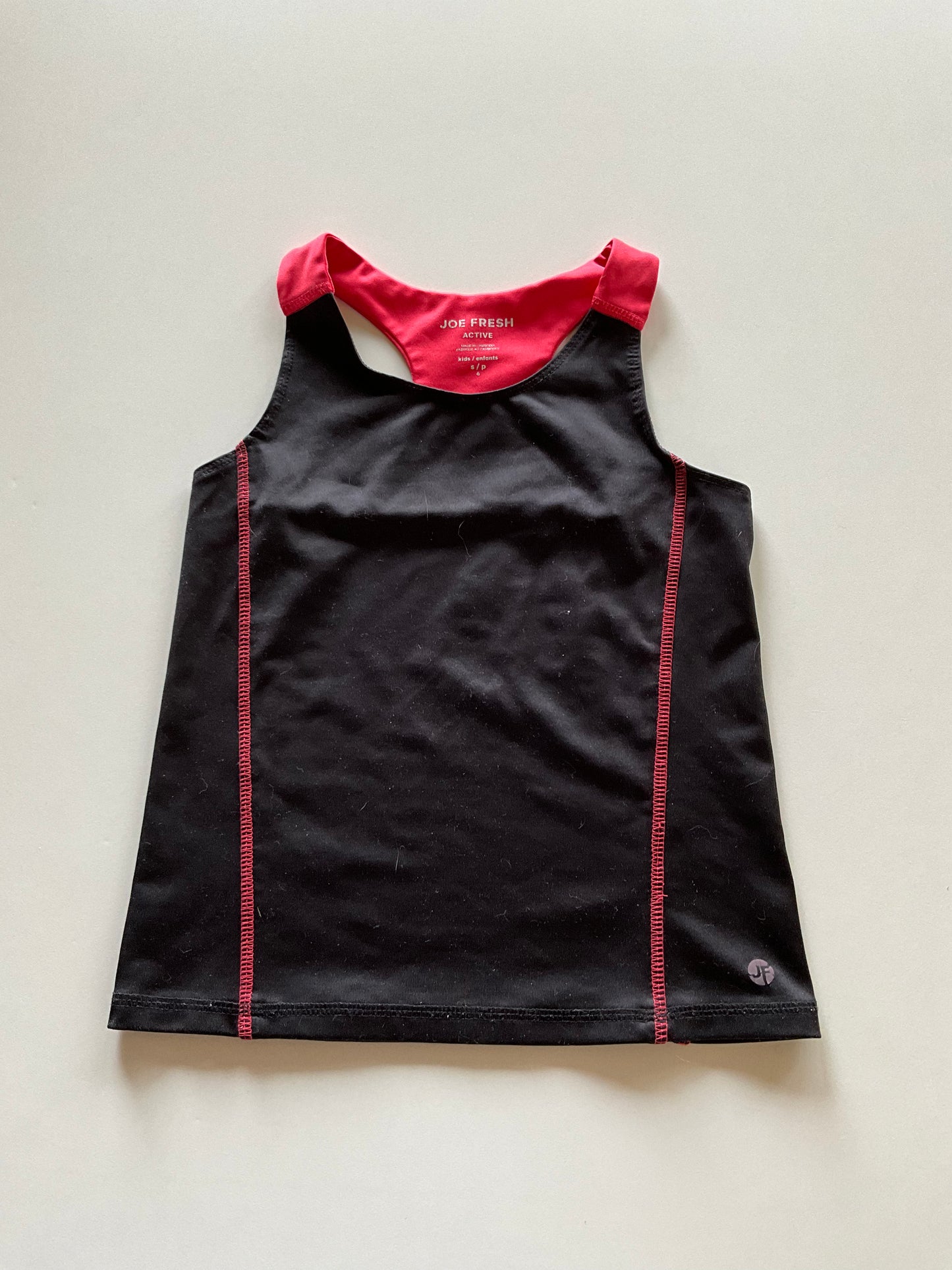 Black & Red Athletic Tank