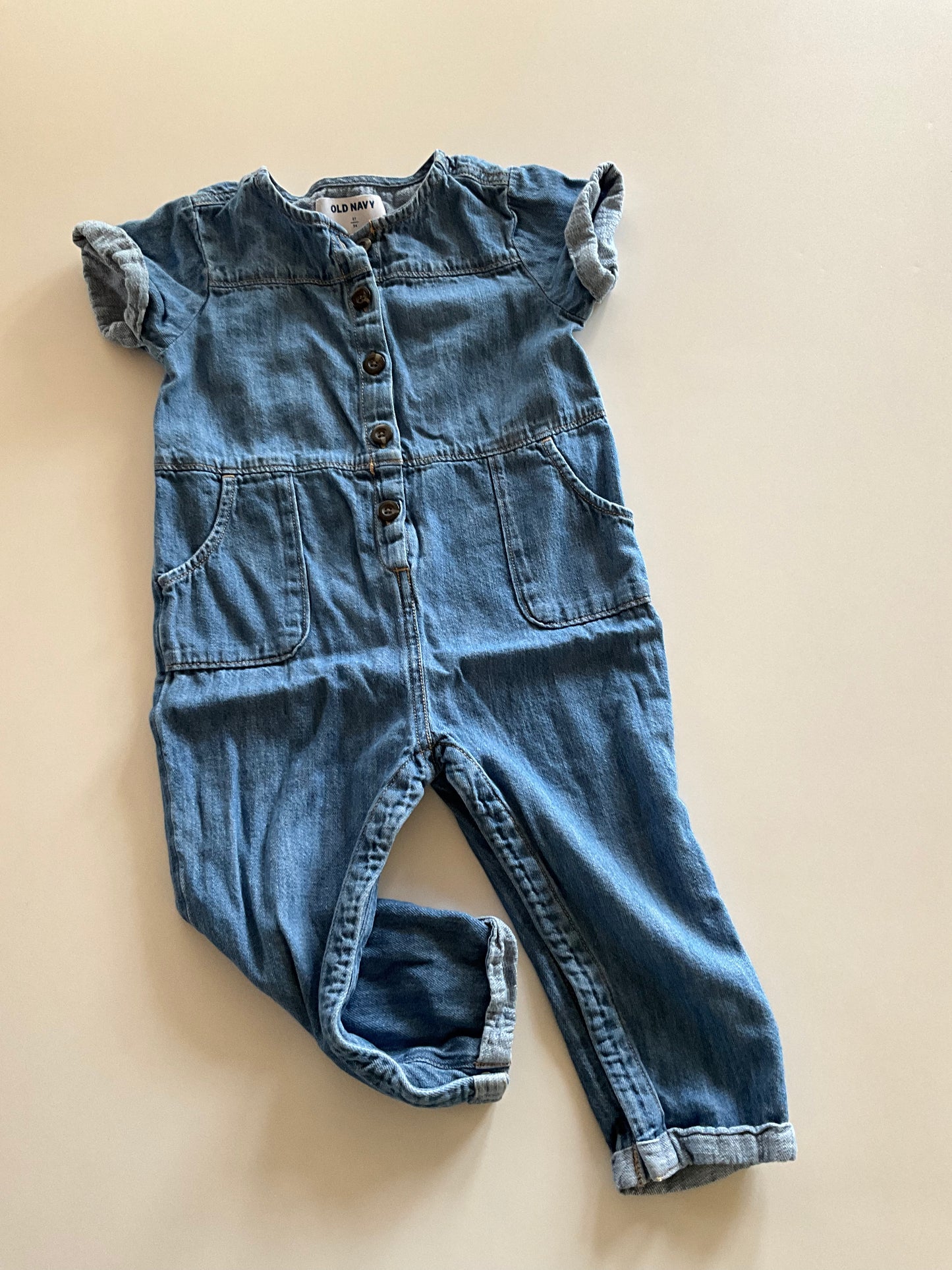 Denim Romper