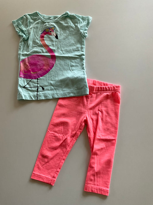 2pc Flamingo Set