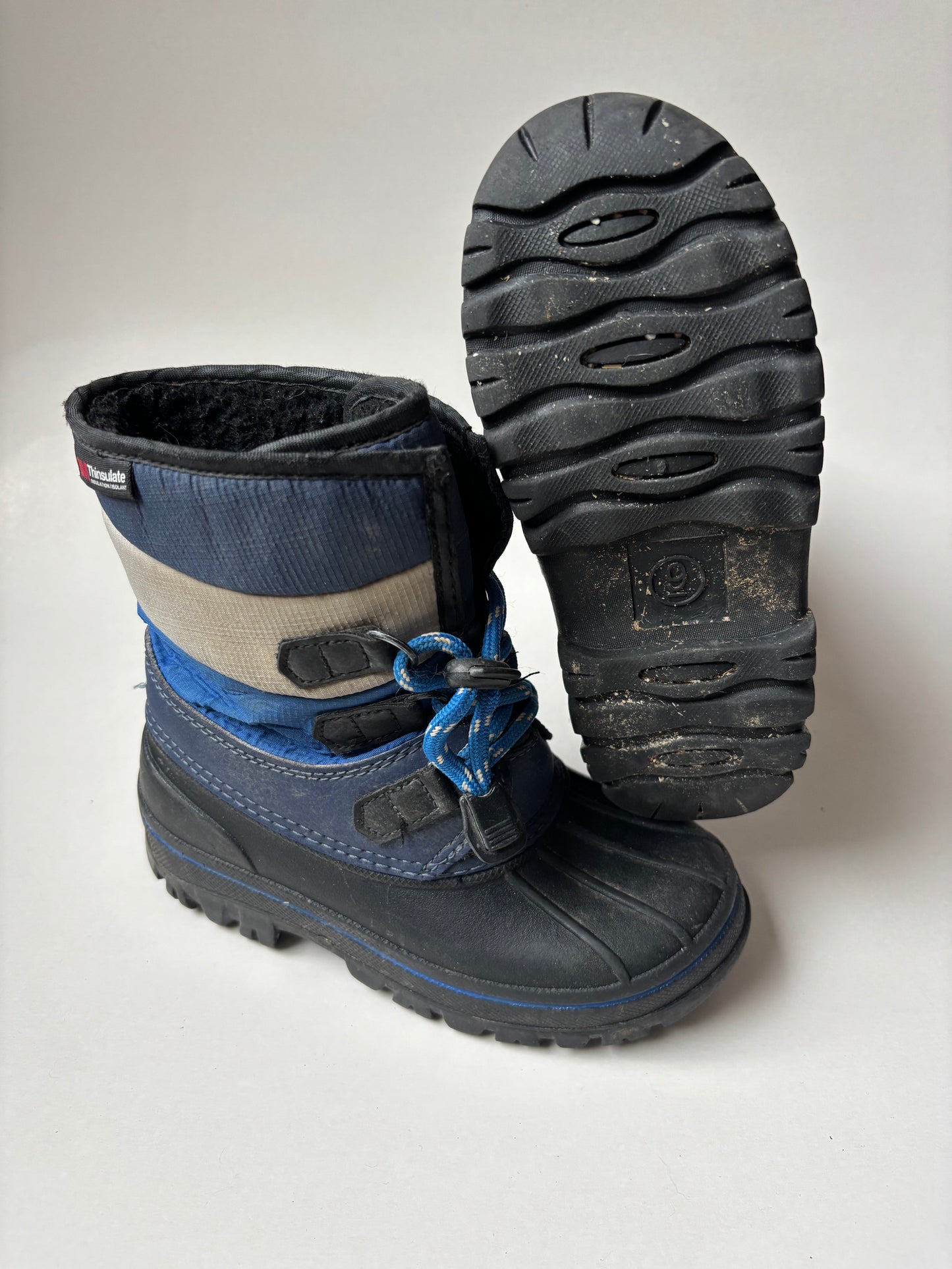 Blue & Grey Winter Boots
