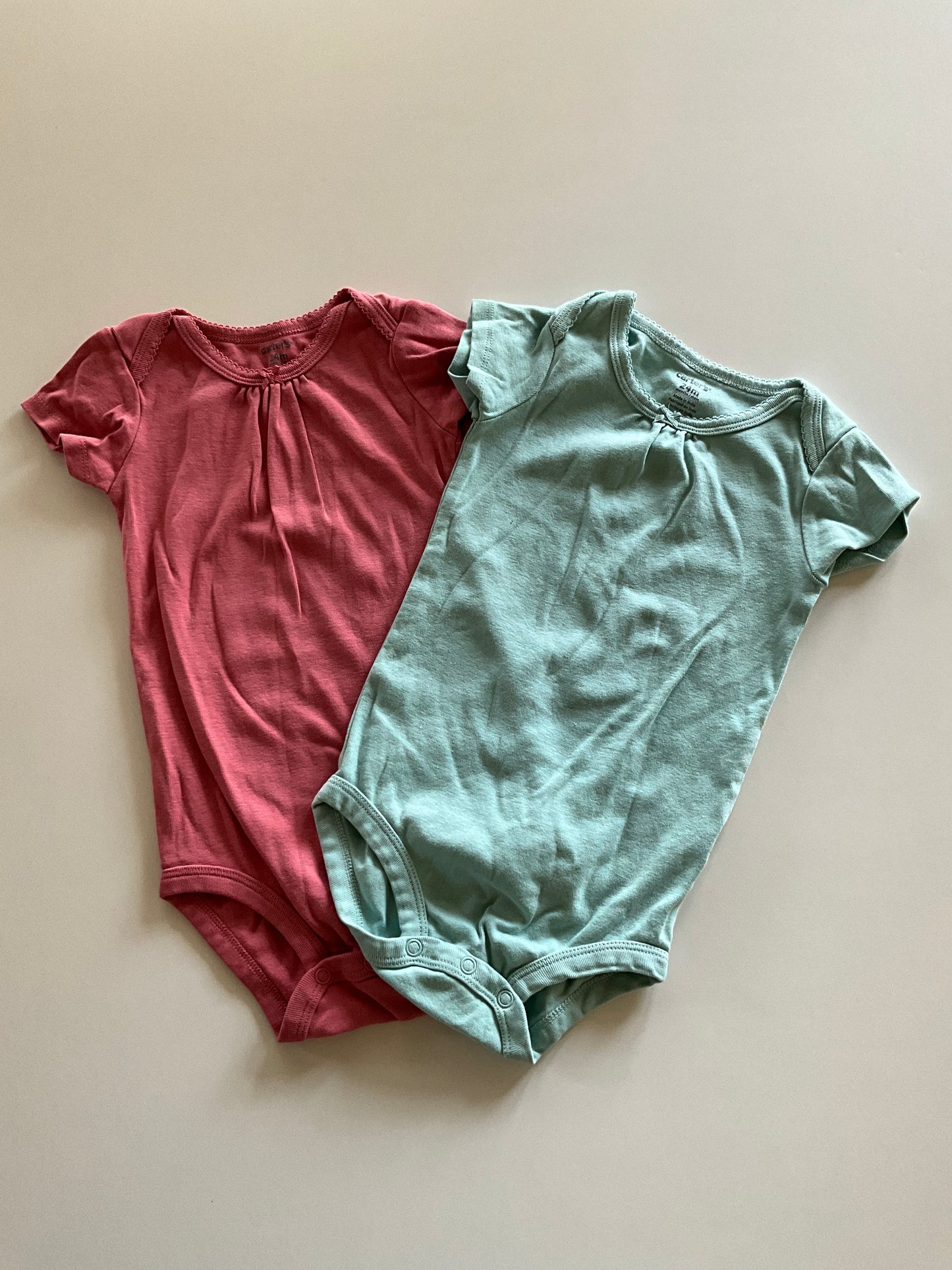 2 Pleated Onesies