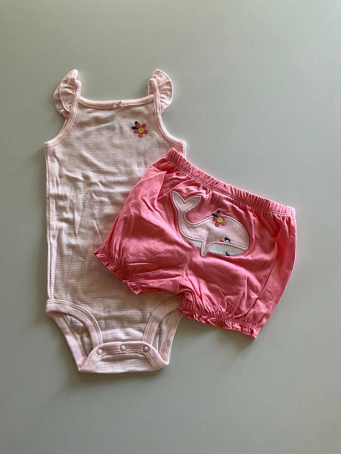 2pc Pink Whale Outfit