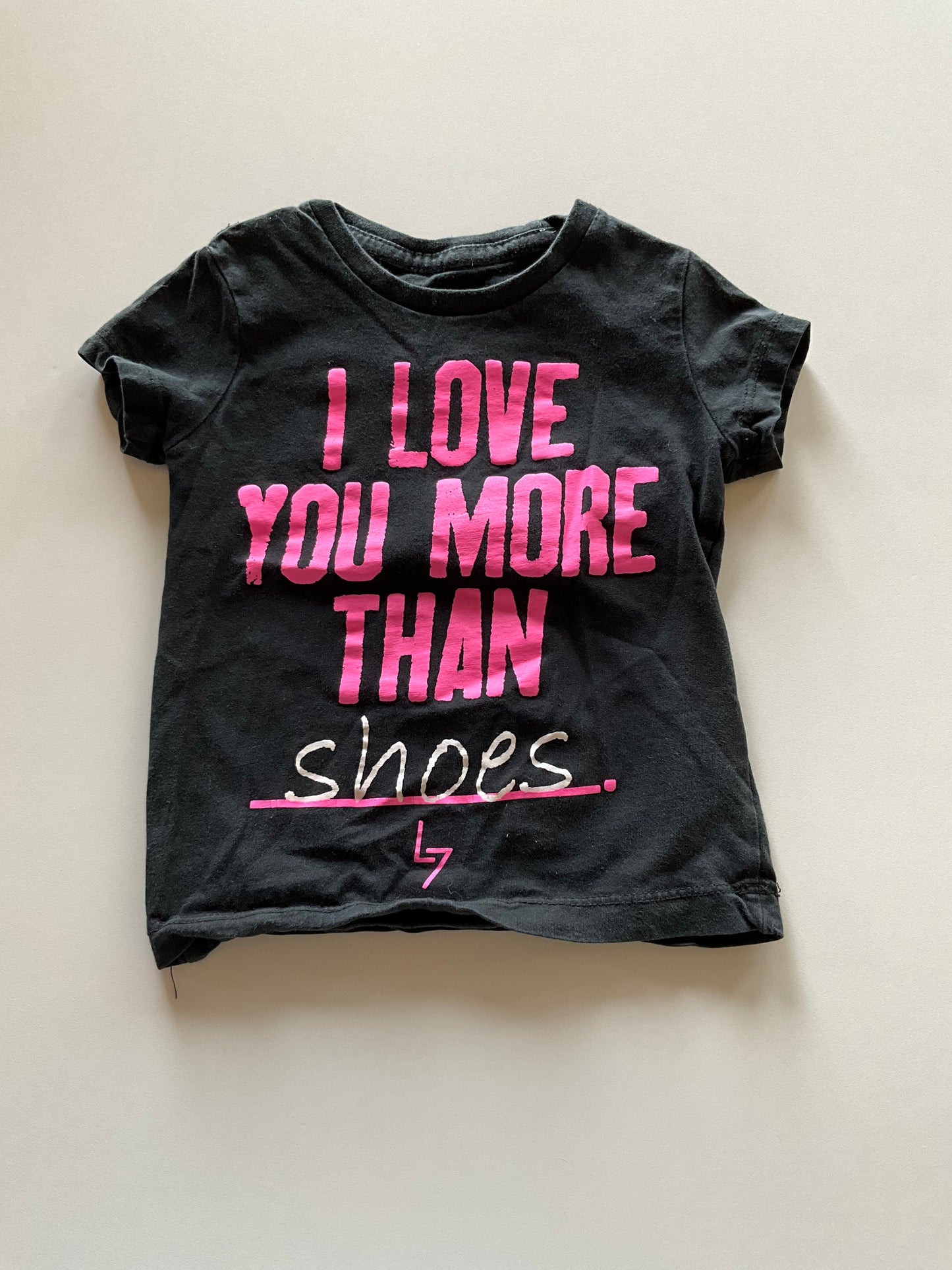 Black Love You More Than Shoes Tee