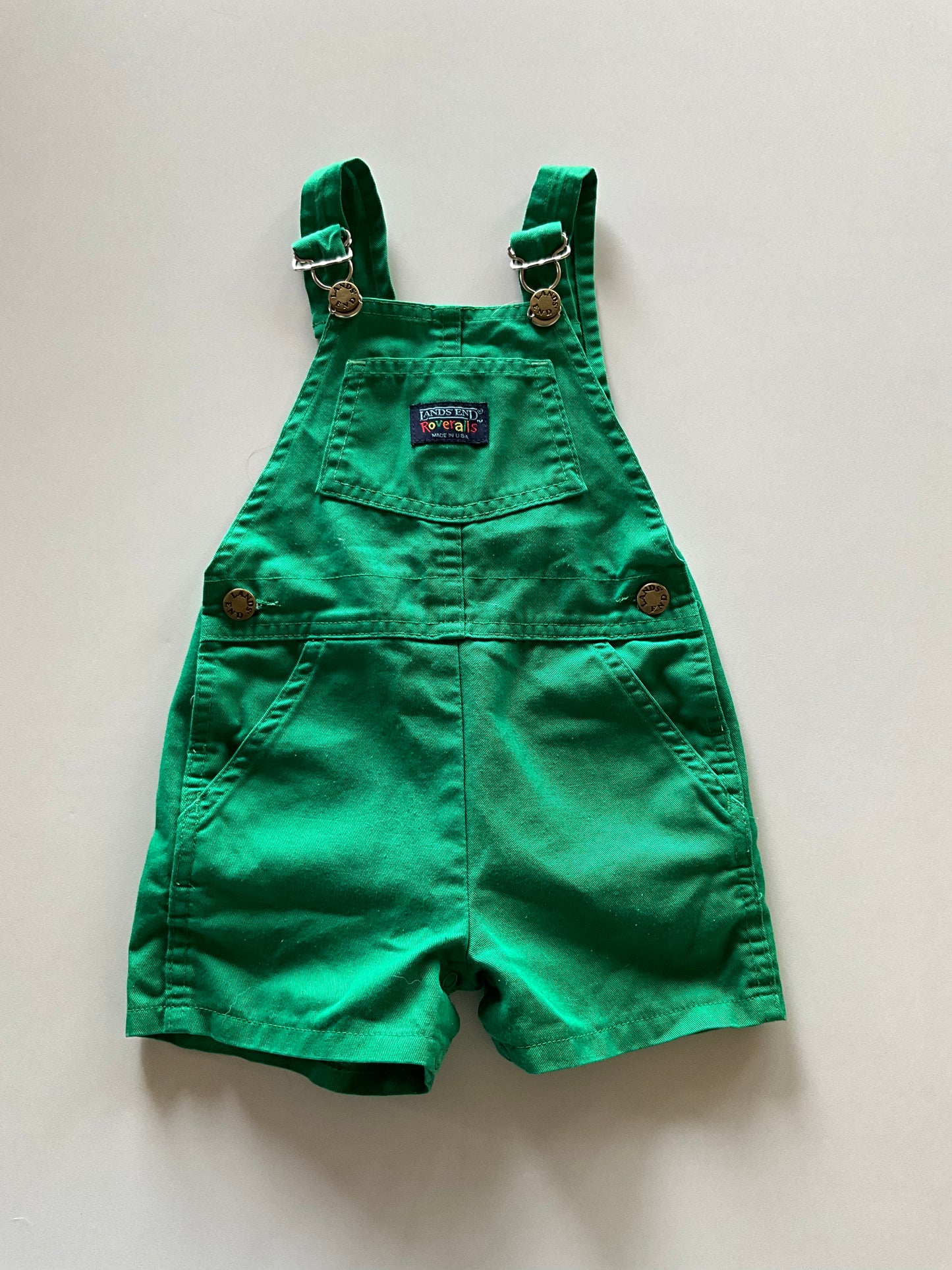 Green Overall Shorts