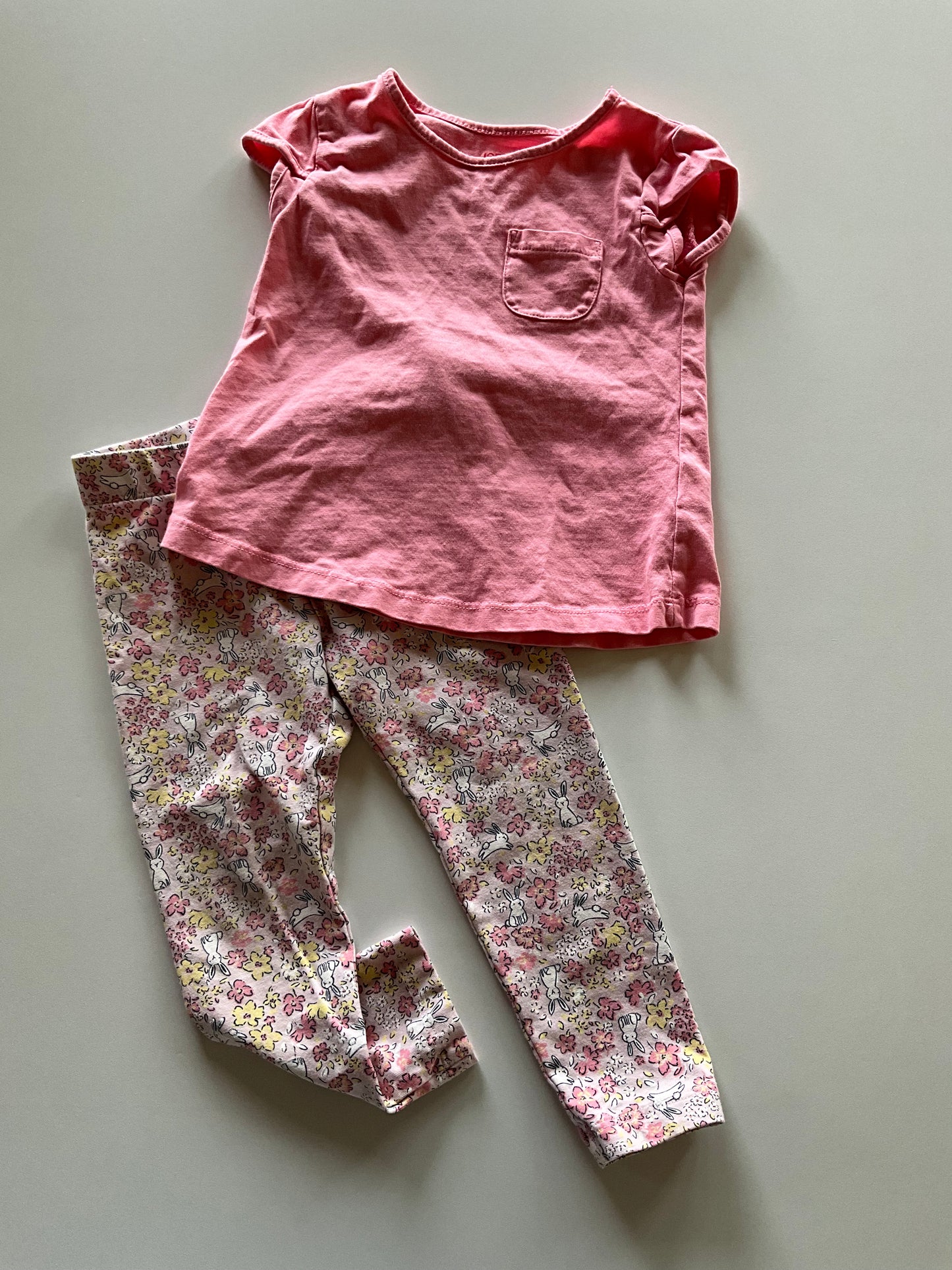 2pc Pink Bunny Set