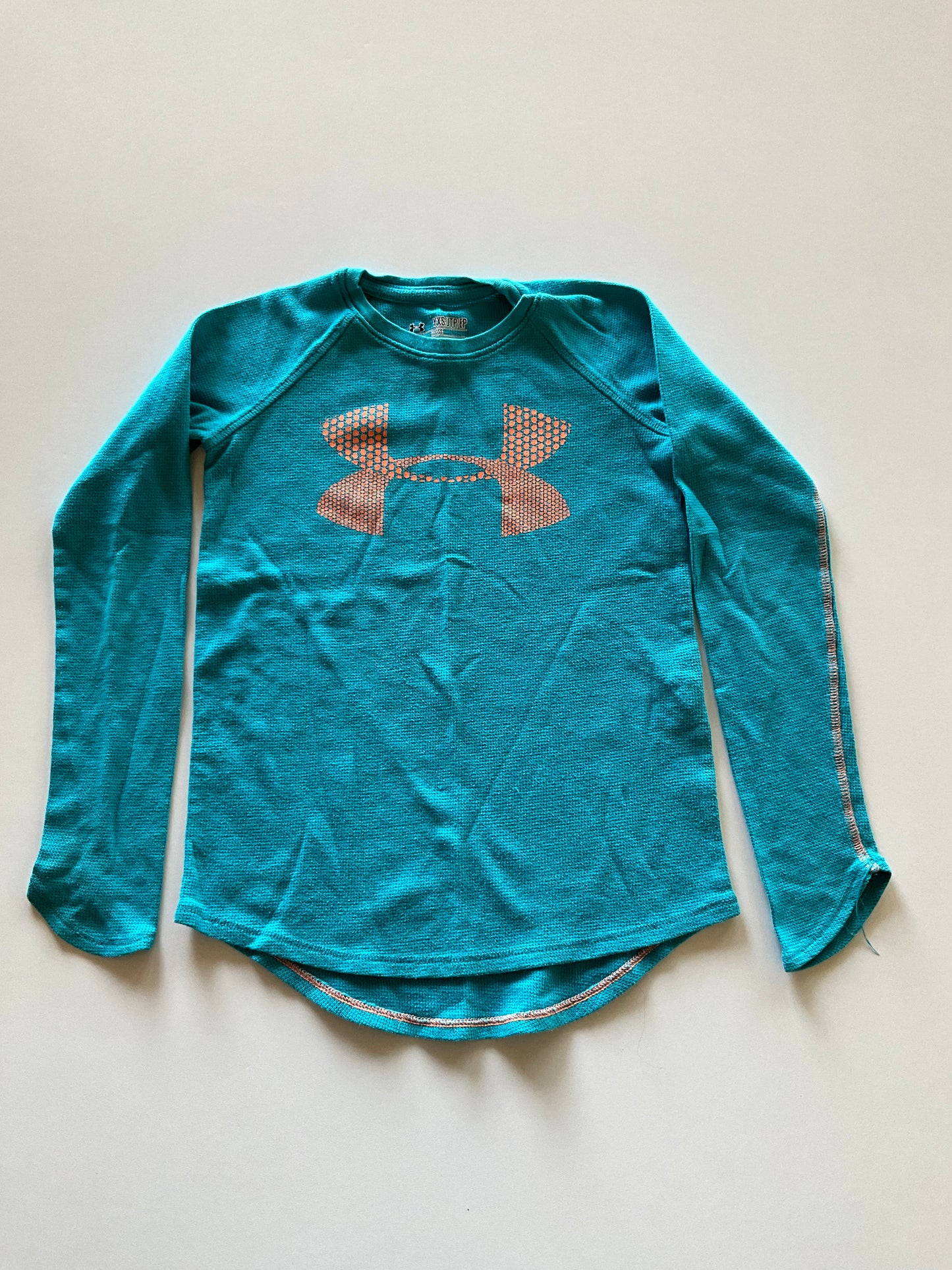 Turquoise & Orange UA Waffle Shirt