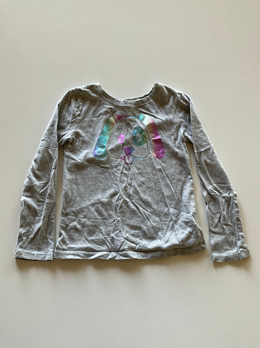 Grey Rainbow Foil Puppy Shirt