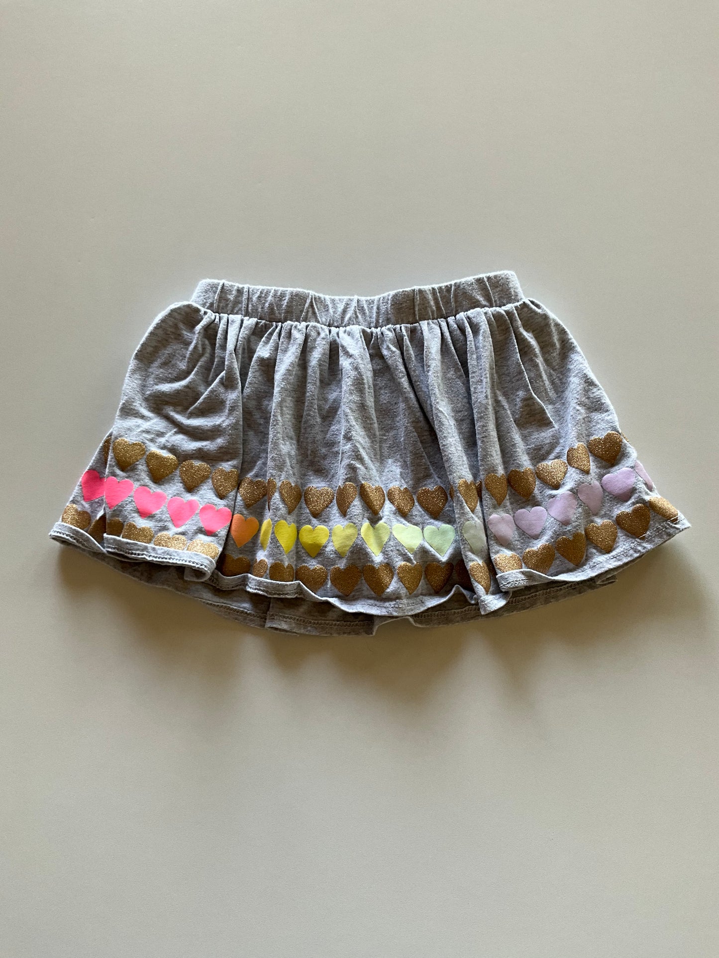 Grey Heart Skort